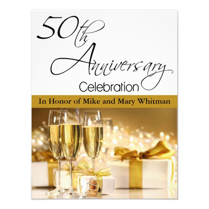 50th Anniversary Party Invitation