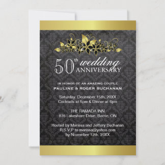 50th Anniversary Party Invitation