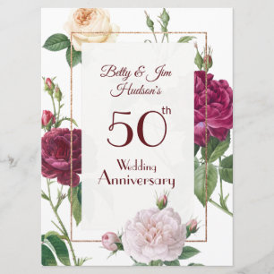 50th Anniversary Party Invitation