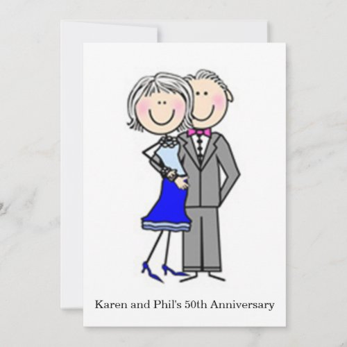50th Anniversary Party Personalized Invitation