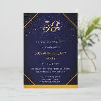 50th Anniversary Party Invitation | Zazzle