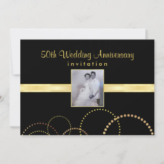 50th Anniversary Party Invitation - Photo Optional