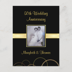 50th Anniversary Party Invitation - Photo Optional