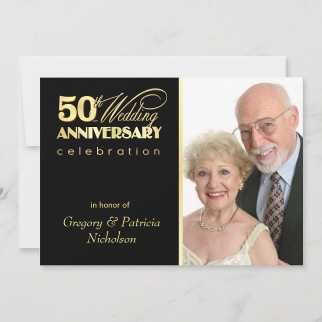 50th Anniversary Party - Photo Invitations (Front)