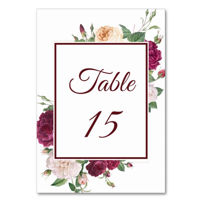 50th Anniversary Party Reception Table Number (Front)