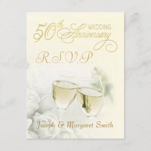 50th Anniversary Party - RSVP Reply Cards