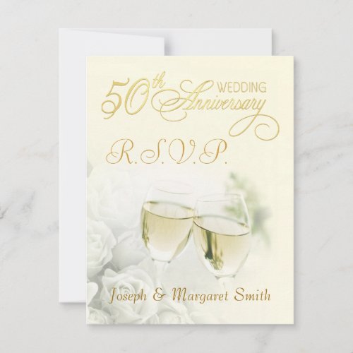 50th Anniversary Party - RSVP Reply Cards