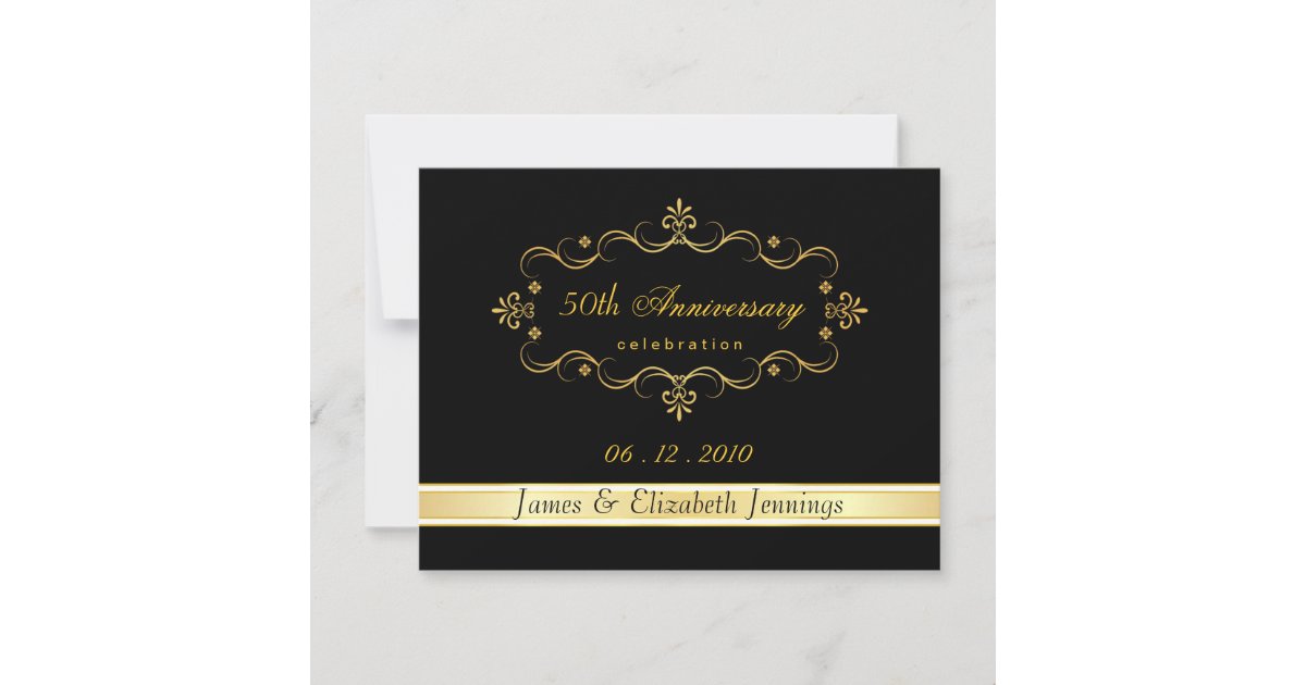 50th Anniversary Party - RSVP Reply Cards | Zazzle