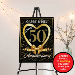 50th Anniversary Party Welcome sign