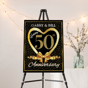 50th Anniversary Party Welcome sign