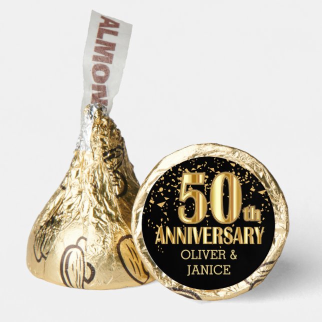 50th  Anniversary - Personalize Hershey®'s Kisses® (Front)