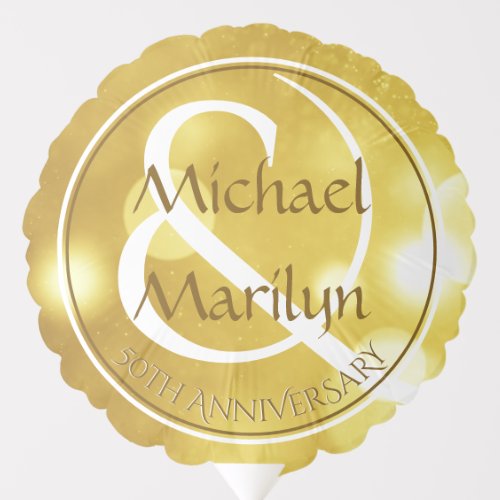 50th Anniversary Personalized Balloon