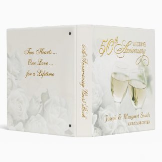 50th Anniversary - Personalized Guest Book Binder