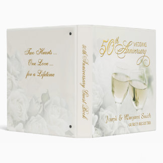 50th Anniversary - Personalized Guest Book Binder