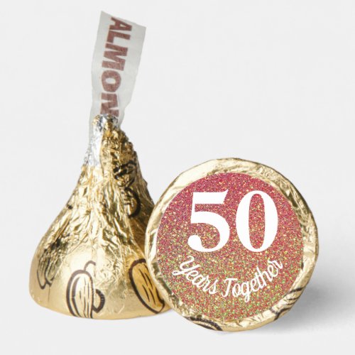 50th Anniversary Personalized Hersheys Kisses