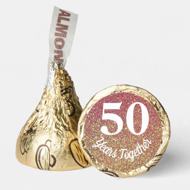 50th Anniversary Personalized Hershey®'s Kisses® (Front)