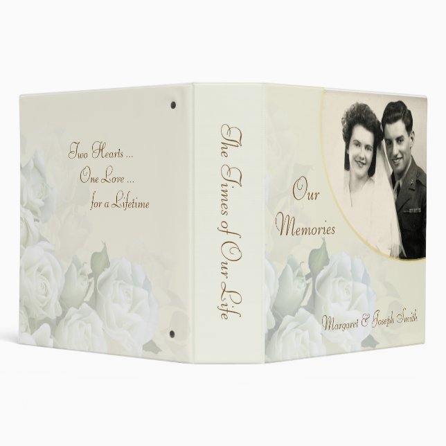 50th Anniversary - Personalized Photo Album Binder (Background)