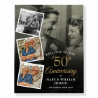 50th Anniversary Photo Collage Welcome Sign