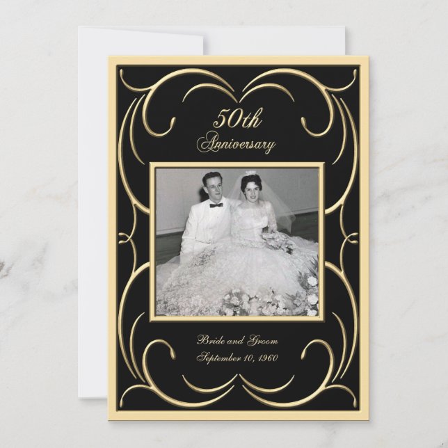 50th Anniversary Photo Invitations (Front)