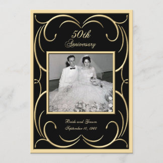 50th Anniversary Photo Invitations