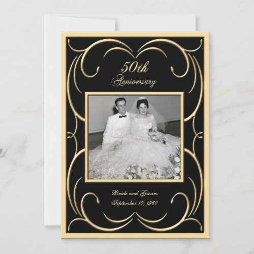50th Anniversary Photo Invitations