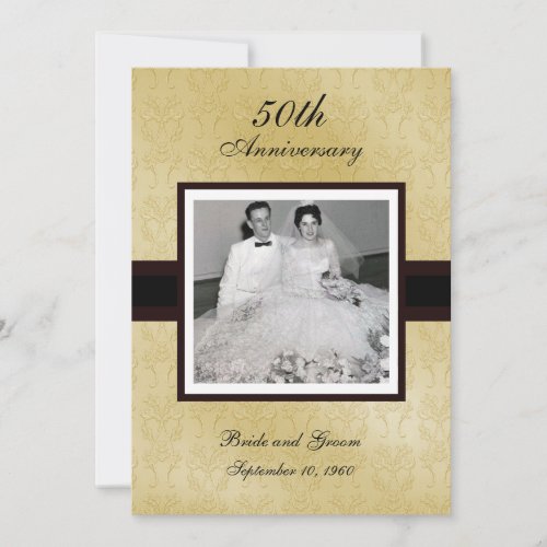50th Anniversary Photo Invitations