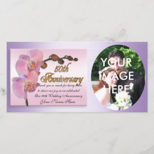 50th anniversary photo Thank you Pink Orchids