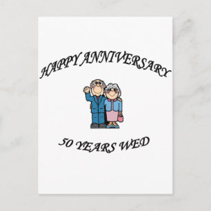 50th. ANNIVERSARY Postcard