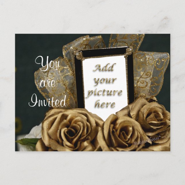 50th Anniversary Postcard Invitation- customize (Front)