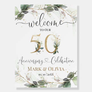 50th anniversary poster Welcome Sign