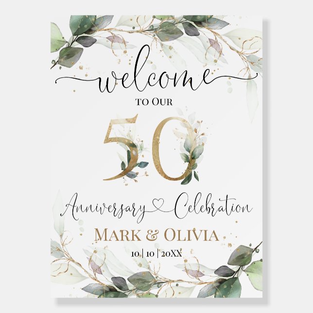 50th anniversary poster Welcome Sign (Front)