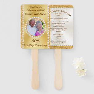 50th Anniversary Programs, with Picture Hand Fan