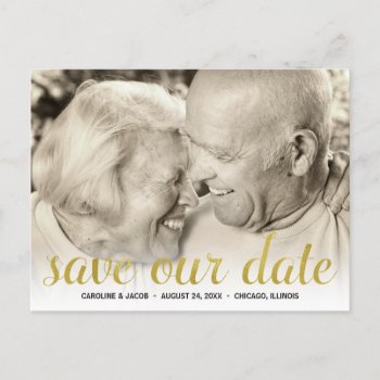 50th Anniversary Save The Date Announcement Postcard by dulceevents at Zazzle