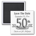 50th Anniversary Save The Date Party Favors Magnet at Zazzle