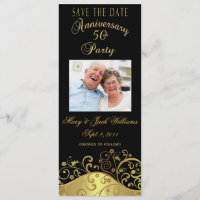 50th Anniversary Save the Date Photo Card Invite