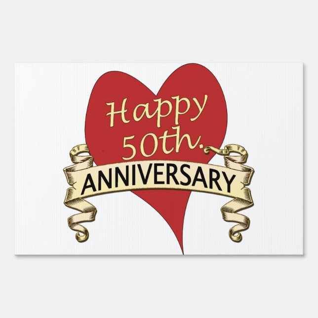50th. Anniversary Sign (Front)