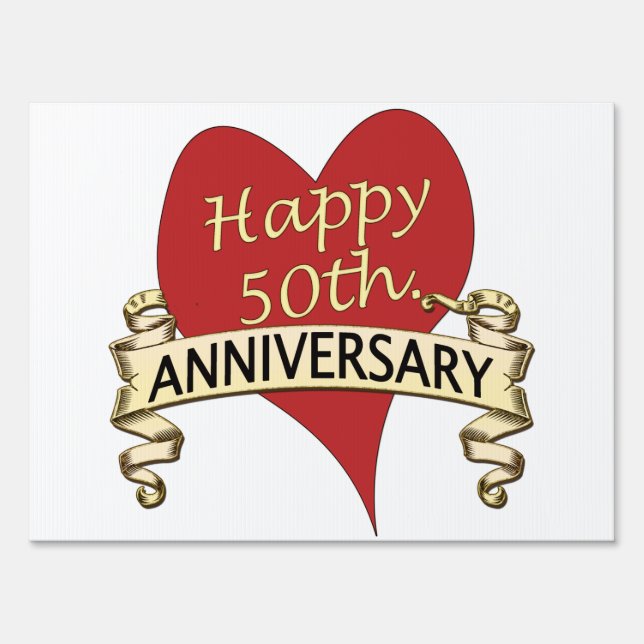 50th. Anniversary Sign (Front)
