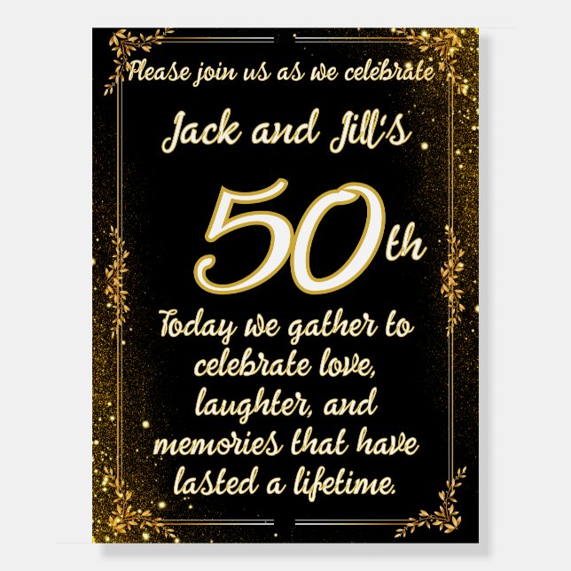50th Anniversary Sign Foam Boards (Front)