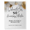 50th Anniversary Sign Gold and Black Welcome
