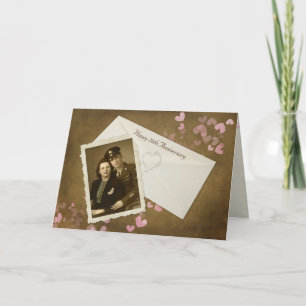 50th Anniversary Snapshot with Hearts Card