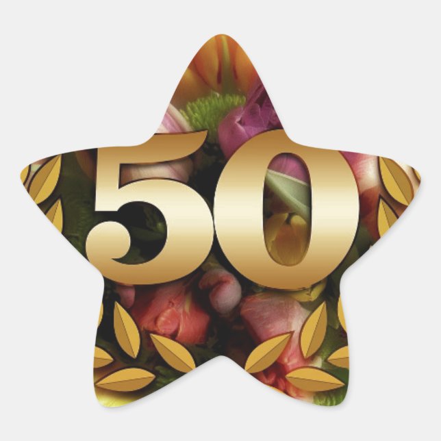 50th Anniversary Star Sticker (Front)