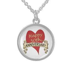 50th. Anniversary Sterling Silver Necklace