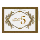 50th anniversary  Table Number Cards