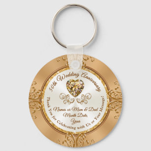 50th Anniversary Thank You for Celebrating with Us Keychain
