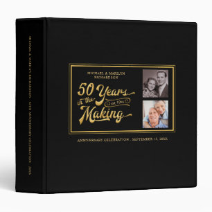 50th Anniversary Then & Now Photos Photo Album 3 Ring Binder