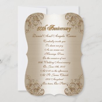 50th Anniversary Vow Renewal Invitation by Irisangel at Zazzle