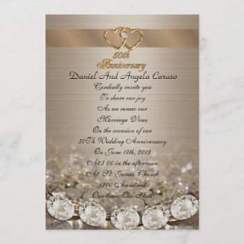50th Anniversary Vow Renewal Invitation by Irisangel at Zazzle