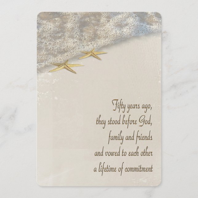 50th Anniversary Vow Renewal Wedding Program (Front)