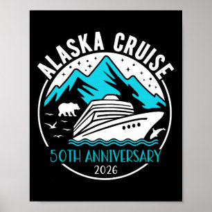 50th Anniversary Wedding Alaska Cruise 2026 Matchi Poster