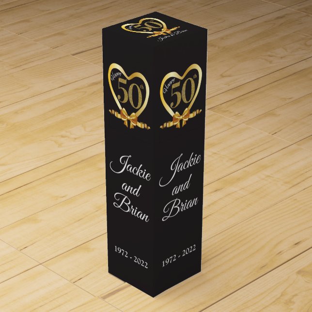 50th Anniversary Wine Gift Box (Front)